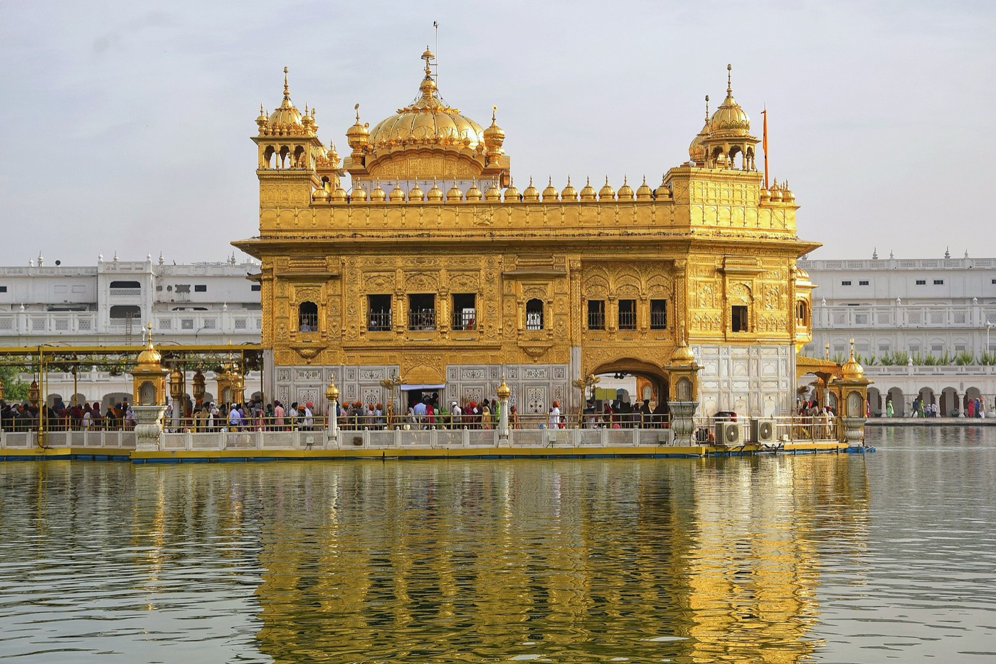 The Golden Temple (Harmandir Sahib) in Amritsar, where the Adi Granth was first installed in 1604