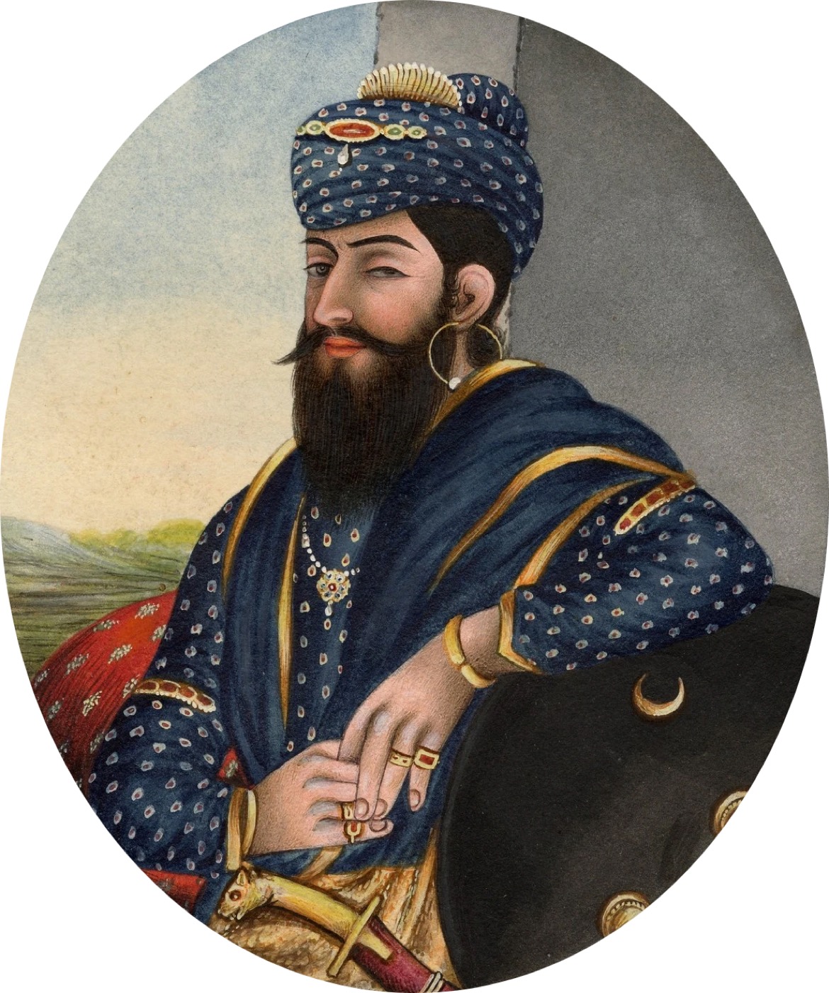 Portrait of Maharaja Ranjit Singh, ruler of the Sikh Empire
